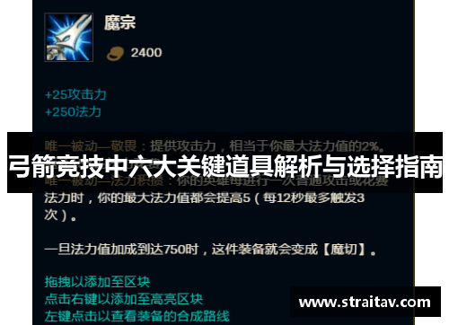 弓箭竞技中六大关键道具解析与选择指南 弓箭竞技中六大关键道具解析与选择指南